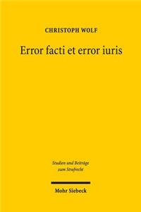 Error facti et error iuris