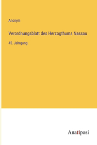 Verordnungsblatt des Herzogthums Nassau