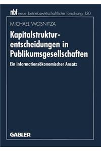 Kapitalstrukturentscheidungen in Publikumsgesellschaften