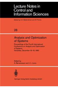 Analysis and Optimization of Systems