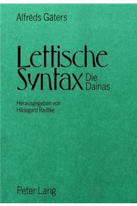 Lettische Syntax