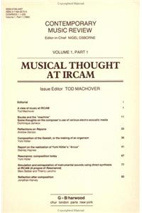 Musical Thought at Ircam