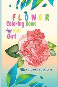 Flower Coloring Book for Kid Girl - Beutiful Flowers Coloring book for kids ages 4-8