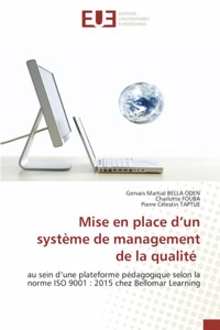 Mise en place d'un système de management de la qualité