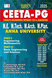 SURA`S CEETA-PG M.E,M.Tech,M.Arch,M.Plan Anna University Entrance Exam Book in English Medium 2025