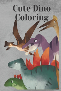 Cute Dino Coloring