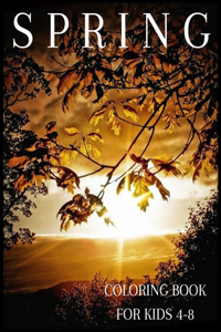 spring coloring book for kids 4-8