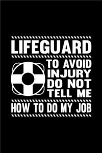 Funny Lifeguard Notebook