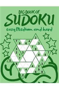BIG BOOK OF SUDOKU easy, medium and hard