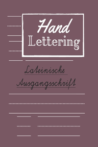 Handlettering Lateinische Ausgangsschrift