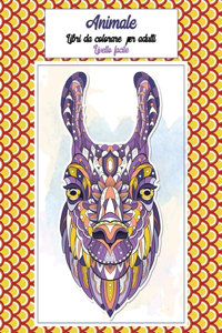 Libri da colorare per adulti - Livello facile - Animale