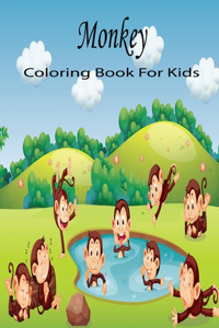 Monkey Coloring Book For Kids