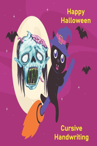 Happy Halloween, Cursive Handwriting