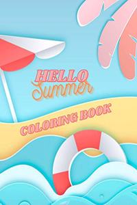 Hello Summer Coloring Book