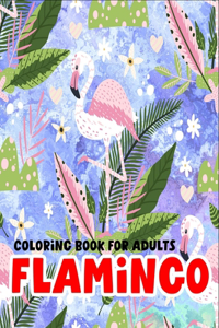 Flamingo coloring book for adults