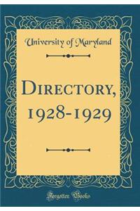 Directory, 1928-1929 (Classic Reprint)