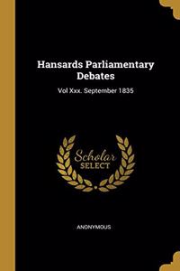 Hansards Parliamentary Debates