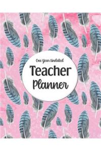 One Year Undated Teacher Planner