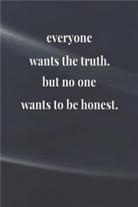 Everyone Wants The Truth, But No One Wants To Be Honest.