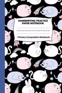 Handwriting Practice Paper Notebook Primary Composition Notebook