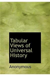 Tabular Views of Universal History