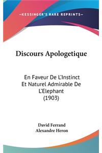 Discours Apologetique