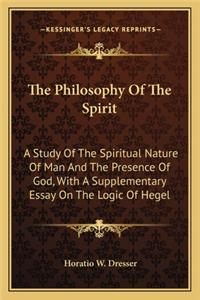 The Philosophy Of The Spirit