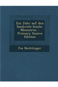 Ein Jahr Auf Den Sandwich-Inseln. Memoiren