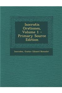 Isocratis Orationes, Volume 1