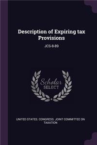 Description of Expiring Tax Provisions