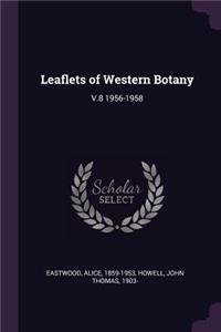 Leaflets of Western Botany