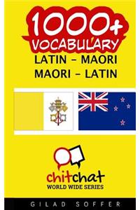 1000+ Latin - Maori Maori - Latin Vocabulary