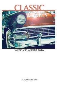 Classic Cars Weekly Planner 2016