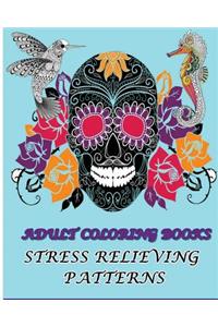 Adult Coloring Books Stress Relieving Patterns: Stress Relieving Animal & Sugar Skull Designs