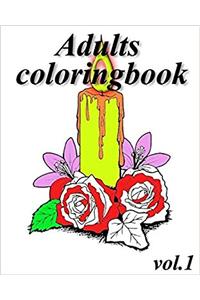 Adult Coloring Book: Coloring Book: 1