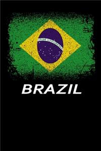 Brazil Flag Notebook