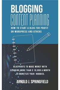 Blogging Content Planning How to Start a Blog for Profit on Wordpress and Others