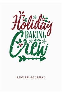 Holiday Baking Crew Recipe Journal