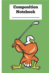 Composition Notebook - Golf Eagle