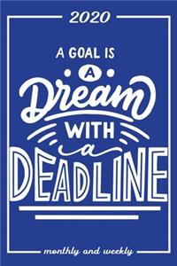 Set My 2020 Goals - Weekly and Monthly Planner