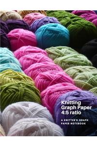Knitting Graph Paper 4 5 ratio - A Knitter's Graph Paper Notebook
