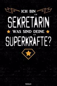 Ich bin Sekretärin was sind deine Superkräfte? Notizbuch