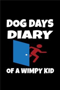 dog days diary of a wimpy kid 6×9 lined black funny notebook
