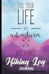 Hiking Log Journal Record 80 Hikes