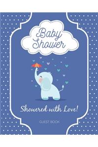 Baby Shower Guest Book - Showered with Love!