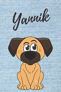 Yannik Hunde-Notizbuch / Malbuch / Tagebuch