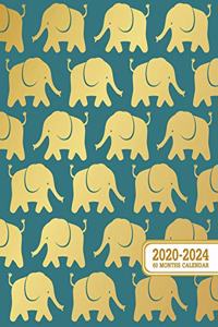 60 Months Calendar 2020-2024