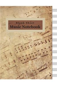 Music Blank Sheet Notebook