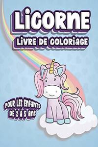 Licorne Livre De Coloriage Pour Les Enfants de 2 à 5 Ans