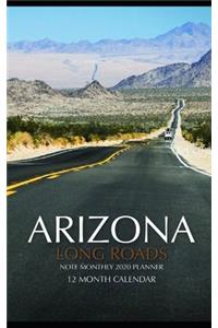 Arizona Long Roads Note Monthly 2020 Planner 12 Month Calendar